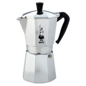 Cafetera Italiana Bialetti Moka Express Plateado Aluminio 12 Tazas 0,75 L