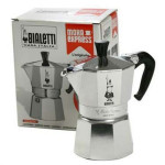 Cafetera Italiana Bialetti Moka Express Plateado Aluminio 12 Tazas 0,75 L