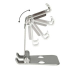 Soporte para Móviles KSIX Swivel Plateado