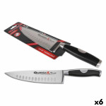 Cuchillo de Cocina Quttin Moare Acero Inoxidable 3 mm 34 x 5 x 2 cm (6 Unidades) (20 cm)