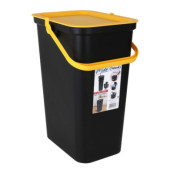 Cubo de Basura para Reciclaje Tontarelli Moda 24 L Amarillo