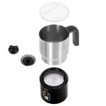 Espumador de Leche Adler CR 4498 1000 W 500 W Negro Plateado 350 ml