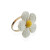 Anillo servilletero Versa Metal Papel 5,5 x 4,5 x 5,5 cm Flor