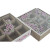 Caja para Infusiones Home ESPRIT Blanco Rosa Metal Cristal Madera MDF 24 x 24 x 6,5 cm (2 Unidades)