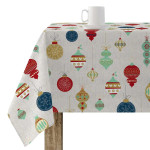 Mantel resinado antimanchas Belum Merry Christmas Multicolor 150 x 150 cm