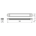 Lampara Embutir Slimled 2,7W L563 Con Sensor 33 Leds Smd3528 12V 6000ºk. No Incluye Transformador.