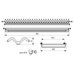 Escurreplatos/Vasos Inoxmatic M500 Inoxidable Con Bandeja Recogeagua. Inoxidable Aisi 304.