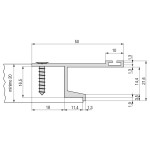 Perfil Tirador Aluminio Calas 50A 2,60 Plata Mate (6 uds.)