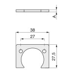 Suplemento 2Mm Para Bisagra Kimana