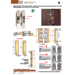 Bisagra Invisible Para Puerta 1130 134X24 Niquel 3 Regulaciones.