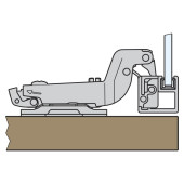 Bisagra 110º Clip Cam P/M Superacodado C91350Czgmgws Para Perfil Metalico-Cam Brazo Regulable Bisagra