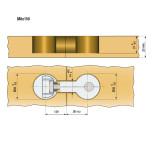 Quick Xl Ø30 Union Doble P/Encim. M8X150 Compuesto Por Doble Caja Y Esparrago