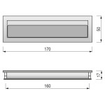 Tirador Plastico Kara 160Mm Cromo Ral