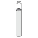 Columna Base Plana 185Mm. Cromo H230C Para Altura Total:columna+Base+Placa 230Mm