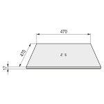 Base Plana Cima C475 Inoxidable Brillo304