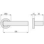 Roseta Zmk Nahia 1013 Ø50 Cromo