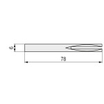 Cuadradillo Hierro 6X6X78Mm P/Manivela