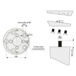 Conector Twist'n-Turn Para Patas De Mesa 5 Posiciones. M-10. Patentado.