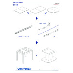 Guia Mesa Extensible Basic H37 800Mm Bidi Sin Freno 1 Tablero X 600Mm. Carga 60Kg.