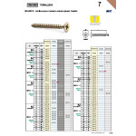 Tornillo Madera Cabeza Plana Pozidriv 5-70 +++ Rosca Parcial (100 uds.)