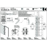 Bisagra Invisible Kubica K6300 Niquel Satinado  Regulacion 3D. 60Kg/3Bis. 130X88Mm.