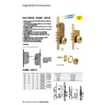 Cerradura Emb.bulones Tesa R200B566N C/Recto, Niquel, Esc/Cerrado