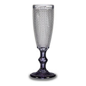 Copa de champán Transparente Antracita Vidrio 185 ml