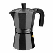 Cafetera Italiana Monix Braisogona_M640006 Negro Aluminio 6 Tazas