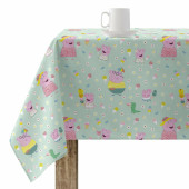 Mantel resinado antimanchas Belum Summer Peppa 1 Multicolor 150 x 150 cm