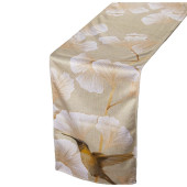 Camino de Mesa Alexandra House Living Ocre Textil 180 x 30 cm Terciopelo Ginkgo