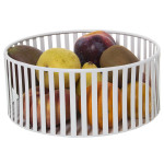 Frutero Alexandra House Living Blanco Metal 22 x 9 cm