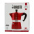 Cafetera Italiana Bialetti Morocco Rojo Aluminio