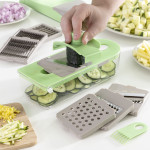 Cortador de Verduras, Rallador y Mandolina con Recetas y Accesorios 7 en 1 Choppie Expert InnovaGoods