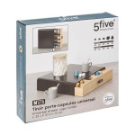 Organizador de Cápsulas de Café 5five Noir Kitchen 33 x 31 x 7,5 cm Negro Metal