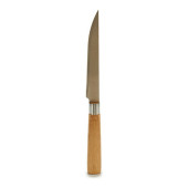 Cuchillo de Cocina Marrón Plateado Bambú Acero Inoxidable 2 x 24 x 2 cm
