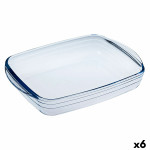 Molde Rectangular Ô Cuisine Ocuisine Vidrio Transparente Vidrio 23 x 15 x 5 cm Rectangular (6 Unidades)