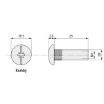 Tubo Union Cabeza Bombata Komby Latonado 8-25 M6 (100 uds.)