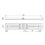 Bisagra Plana Kat 255X40X2 Galvanizado