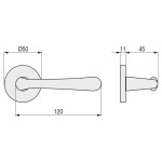 Roseta Laton Handy Ø50 Oc Cromo Roseta Redonda 50X7Mm.