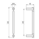 Manillon Inox-Art Ione S/Rosetas C200