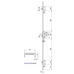 Cerradura Seg.tesa 3P Tlb35Scle Oro Entrada 50Mm Cerradero 40Mm S/Cilindro