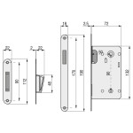 Picaporte Magnetika Metalico Laton Pulid