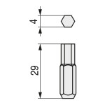 Caja 5 Puntas 1/4 Torsion "Ty" Sw4-29 Rj