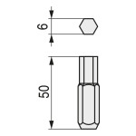 Caja 5 Puntas 1/4 Torsion "T" Sw6-50 Azl