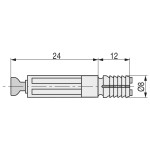 Tirante Excentrica Expansible D8 Zincado I24 (100 uds.)