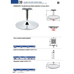 Columna Base Novatalento 115Mm. Cromo H230C Para Altura Total:columna+Base+Placa 230Mm