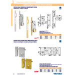 Cerradura Emb.bulones Tesa R100Br566C C/Redondo, Pintada Cromo, Esc/Abierto