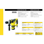 Martillo Sds-Plus Stanley 1250W Fme1250K