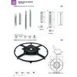 Soporte Telescopico 5P Confe L160 Zincado