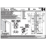 Bisagra Invisible Kubica K2760 Cromo Satinado  Autocentrante. 60Kgs/2Bis. 135X76Mm.